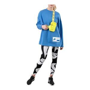 Nike Sportswear‎ Women’s L Oversized Fleece Sweatshirt NSW Crewneck Bright